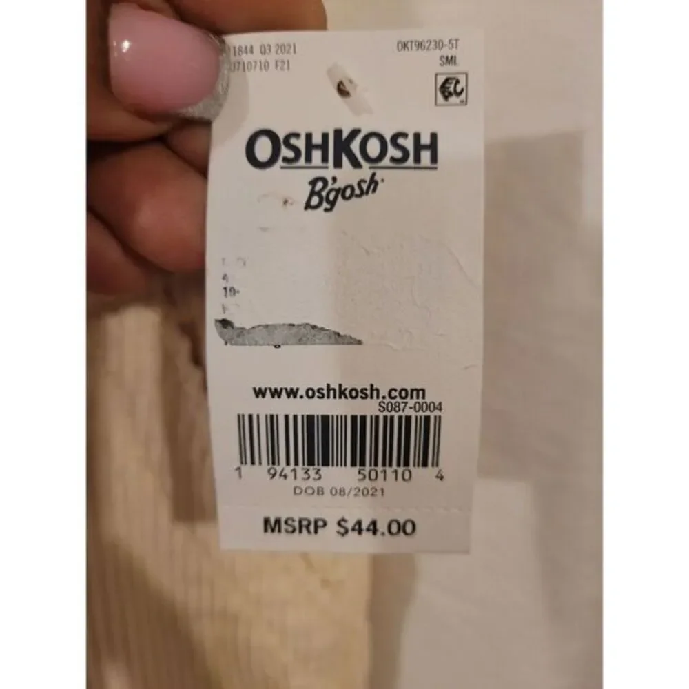 Oshkosh B'Gosh Kids Corduroy Overalls Size 5T‎ NWT